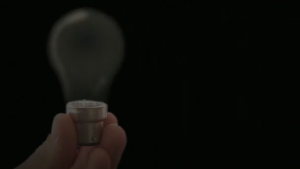 Lightbulb Flashing — Stock Video