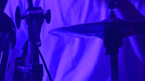 Playing Drums — Stock Video