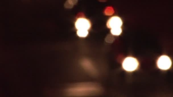 Beeldmateriaal van verkeer koplampen — Stockvideo