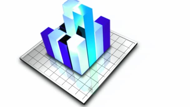 Stock Animation of 3D Graph — Stock Video