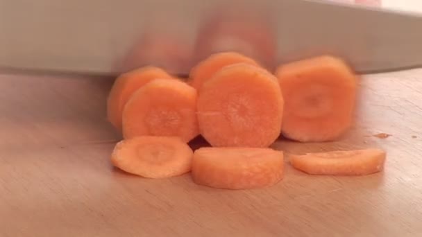 Stock Video Footage of a Carrot Being Peeled — Stock Video