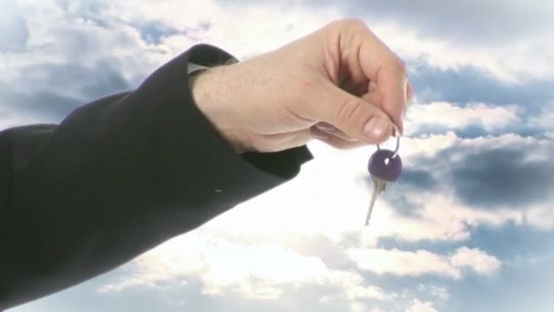 Schlüssel zur Zukunft — Stockvideo