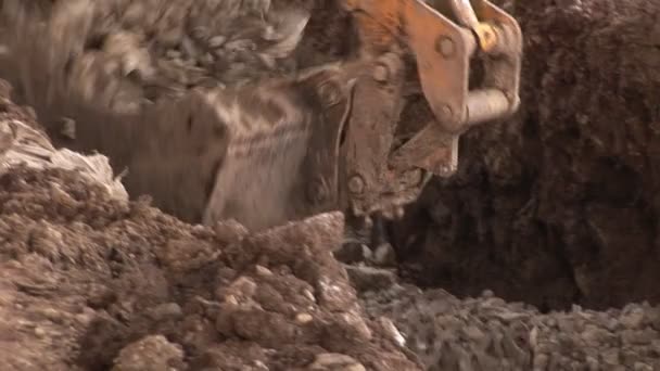 Buldozer inşaat sitesinde — Stok video