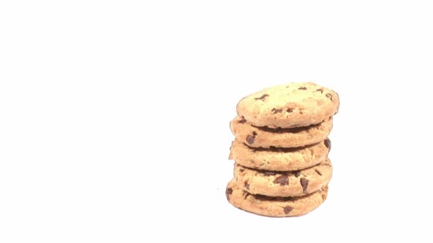 Cookies worden gegeten — Stockvideo