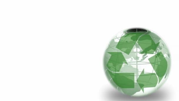 Rotating Environmental Globe — Stock Video