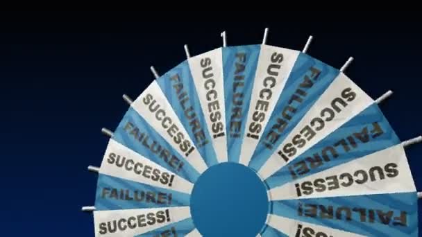 Wheel Of Fortune siker a tűzijáték — Stock videók