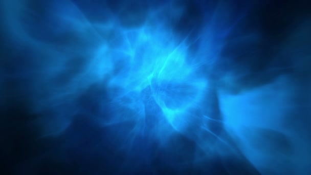 Анимационный голубой туман — стоковое видео