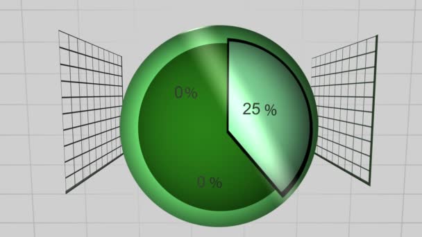 Animated graphs spinning — Stock Video