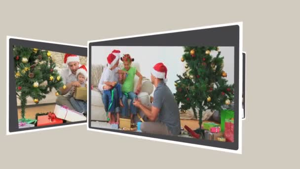 Interfaccia animata su Natale — Video Stock