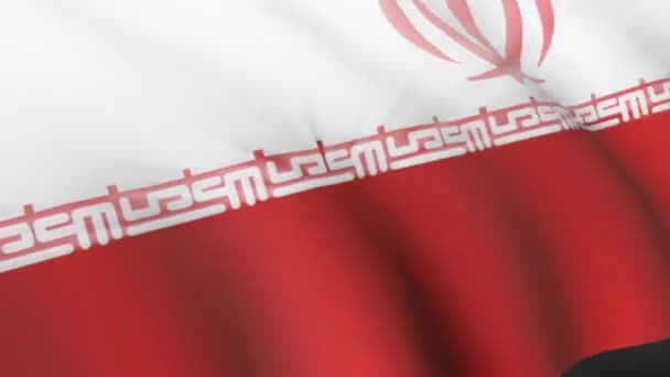 İran bayrağı — Stok video