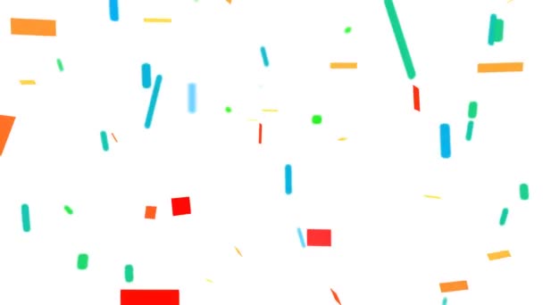 3D confetti vallen — Stockvideo