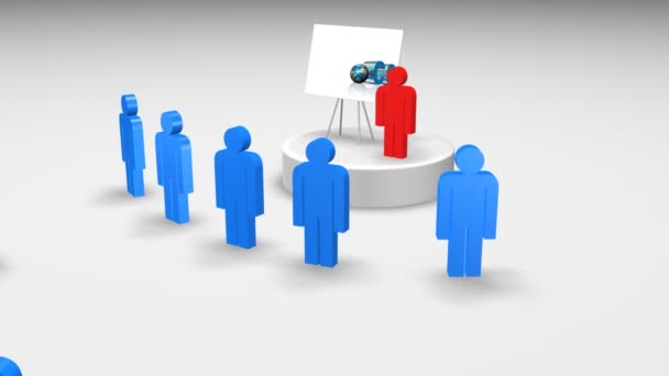 Lavoro di squadra nel concetto di business — Video Stock