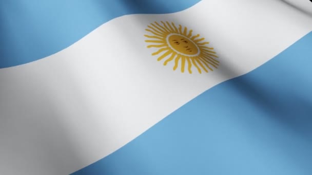 Argentina vlajka — Stock video