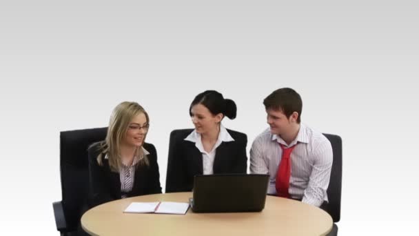Equipe de negócios trabalhando juntos — Vídeo de Stock