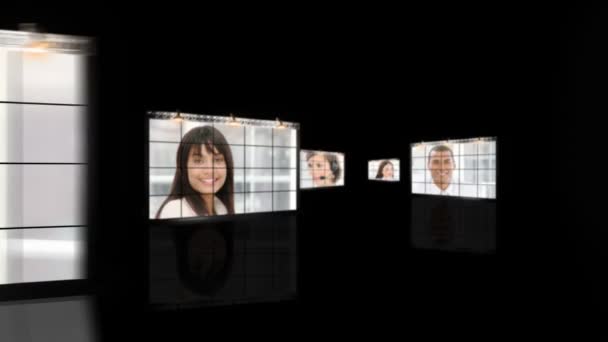 Collage de HD imágenes de negocios — Vídeos de Stock