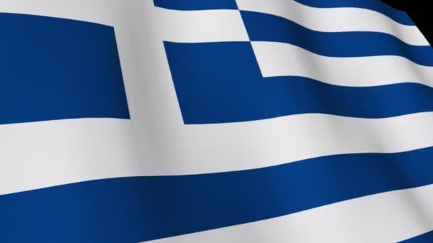 Bandiera della Grecia — Video Stock