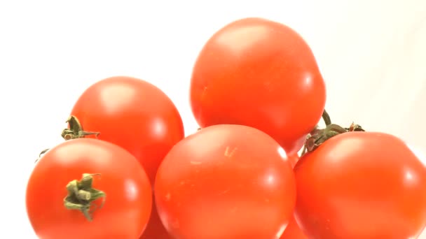 Piramide van rode tomaten — Stockvideo