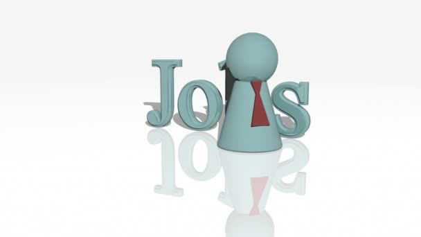 Jobs concept animation — Stock Video