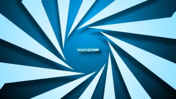 3d Touchdown animación — Vídeo de stock