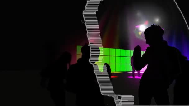 Танці з зеленими екранами — стокове відео