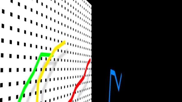 Gráfico de negocios — Vídeo de stock