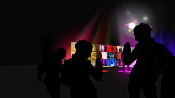 Animation zeigt junge Tänzer — Stockvideo