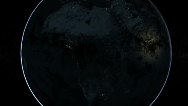 Анімація, що показує затемнення сонця — стокове відео