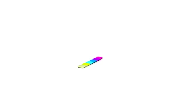 Diagramma multicolore — Video Stock