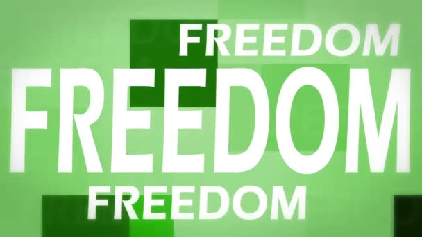 Liberdade animação — Vídeo de Stock