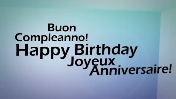 Bonne animation anniversaire — Video