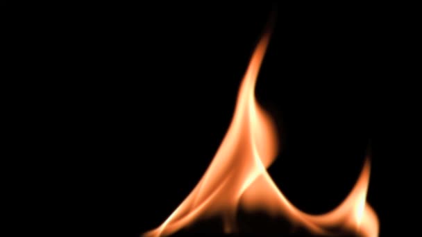 Flamme i supersakte bevegelse – stockvideo