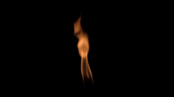 Small fire flame in super slow motion — Stock Video