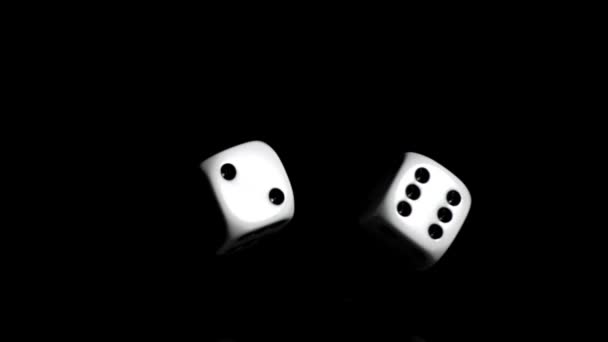 Két fehér a Game Cube a szuper lassú újrakötése révén jön létre — Stock videók