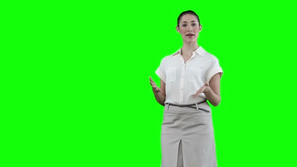 Businesswoman giving a presentation — Stock Video