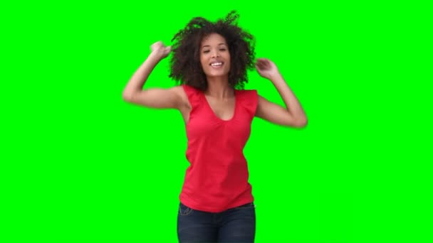 Een vrouw dansen — Stockvideo