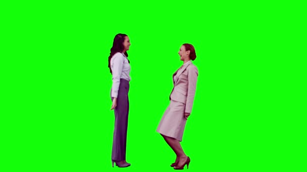 Women in slow motion laughing — Stock Video