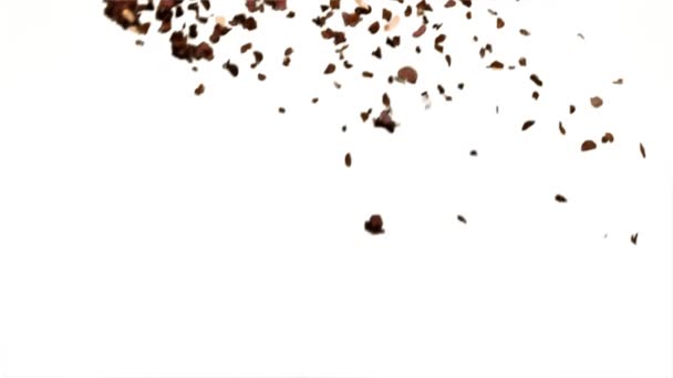 슬로우 모션으로 떨어지는 나뭇잎 — 비디오