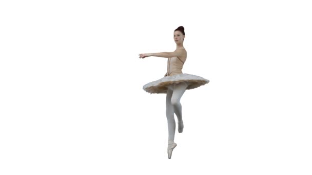 Ballerina verplaatsen in slow motion — Stockvideo