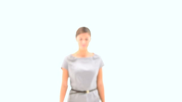 Businesswoman walking — Stock Video