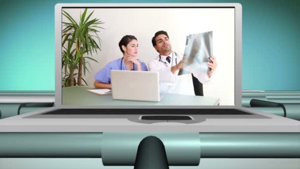 Video di medici che lavorano insieme — Video Stock