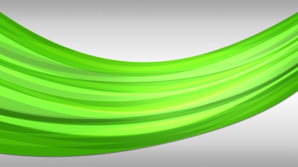 Green tube in motion — Stock Video
