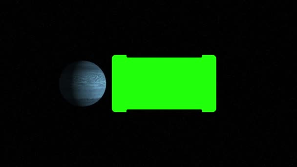 Animación con pantallas en un sistema solar con la cortesía de Nasa.org — Vídeo de stock