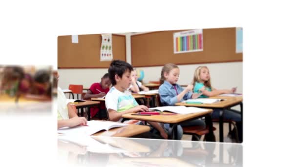 Vídeos de niños en un aula — Vídeo de stock