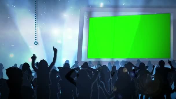 Videos in Chroma-Tasten vor blauem Hintergrund — Stockvideo