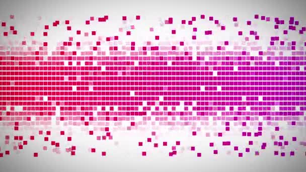 Rot und Rosa Quadrate bewegen schnell — Stockvideo