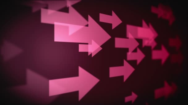 複数のピンク矢印のビデオ — ストック動画