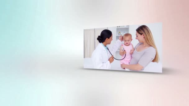 Çocuklarla medikal videolar — Stok video