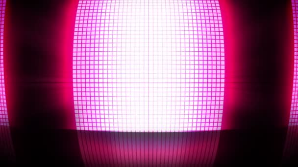 Roze disco lichten — Stockvideo