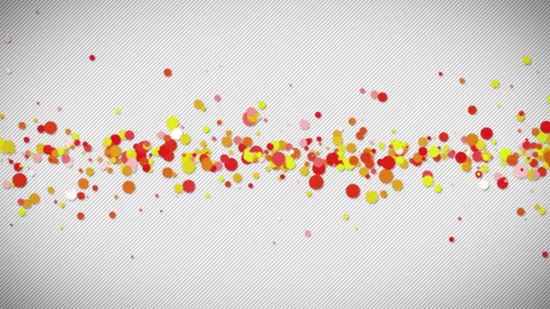 Фон червоних і жовтих кубиків з плаваючою кліпсою — стокове відео