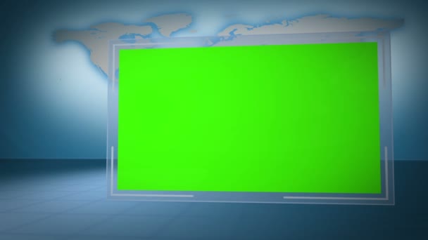 Video van groene Chromakey met aarde beeld hoffelijkheid van nasa.org — Stockvideo